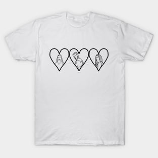 Distracted Boyfriend Valentine Outline T-Shirt